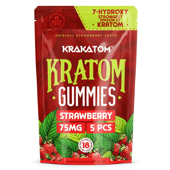 Erbeer Kratom Gummies mit 7-Hydroxy Kratom