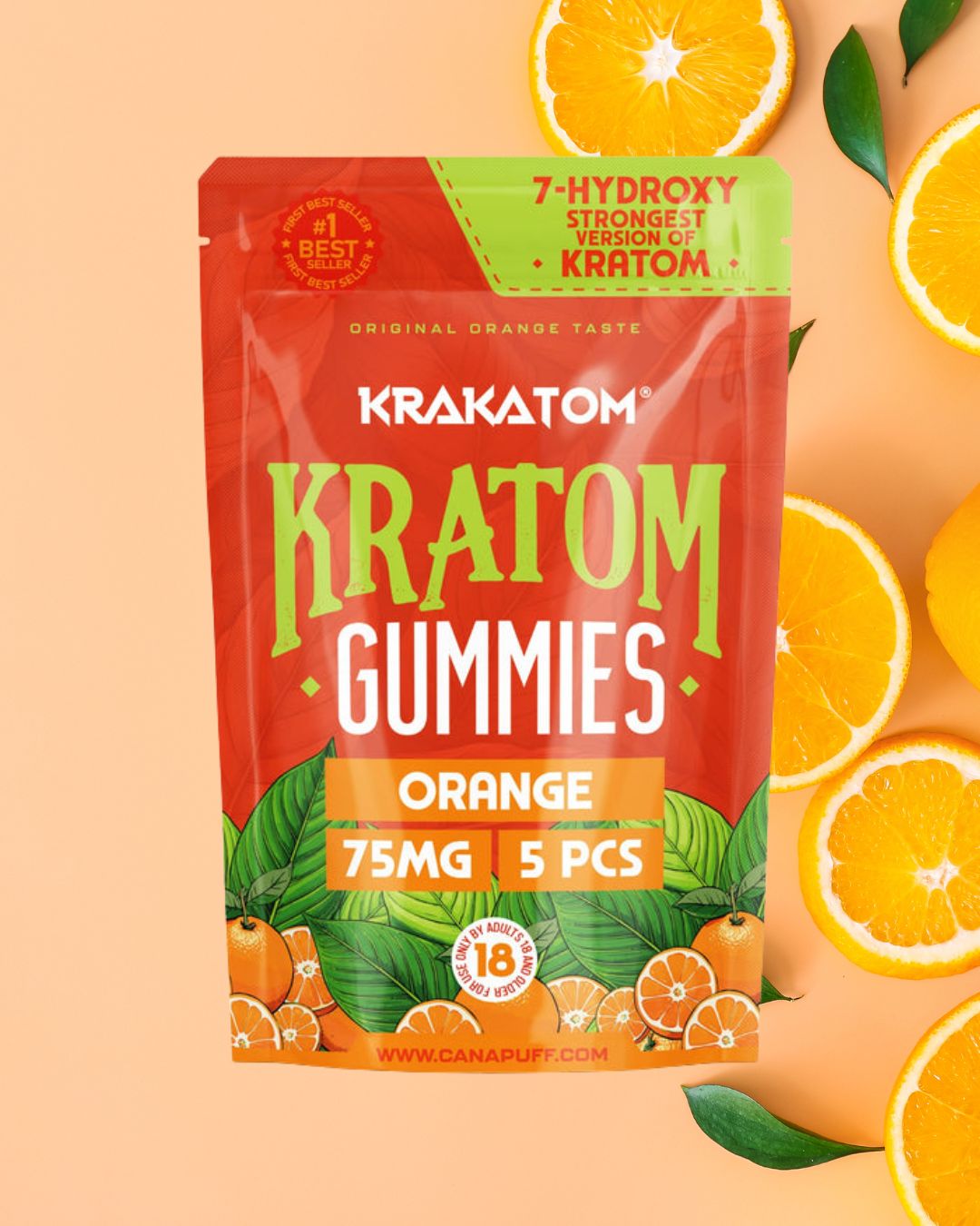 Kratom Gummibärchen mit Orangen Geschmack