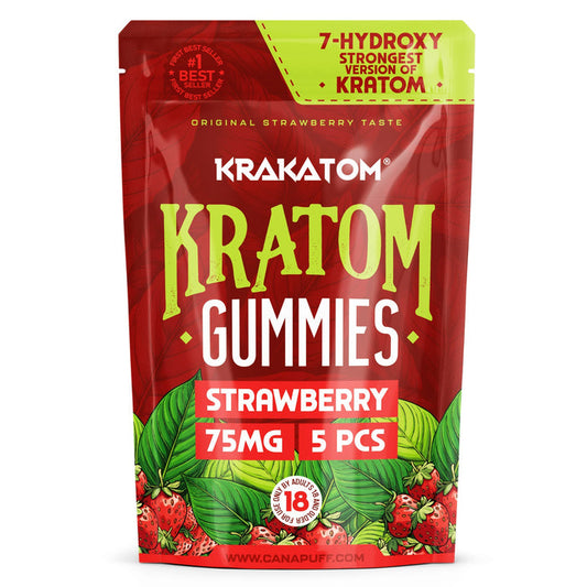 Erbeer Kratom Gummies mit 7-Hydroxy Kratom